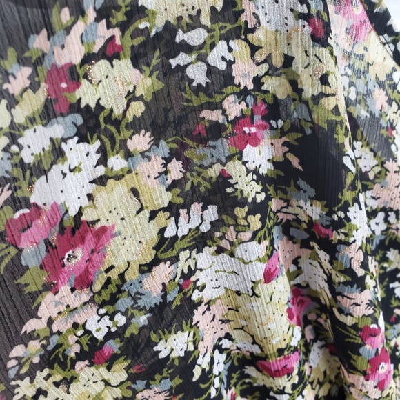 Express Floral Flutter Sleeve Dress Sz s - Picture 6 of 8